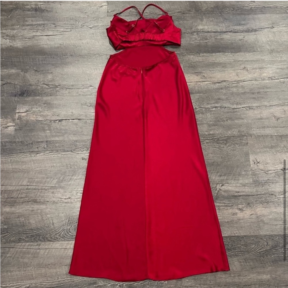 Hello Molly Red Maxi Dress with Spaghetti Straps - Picture 9 of 10